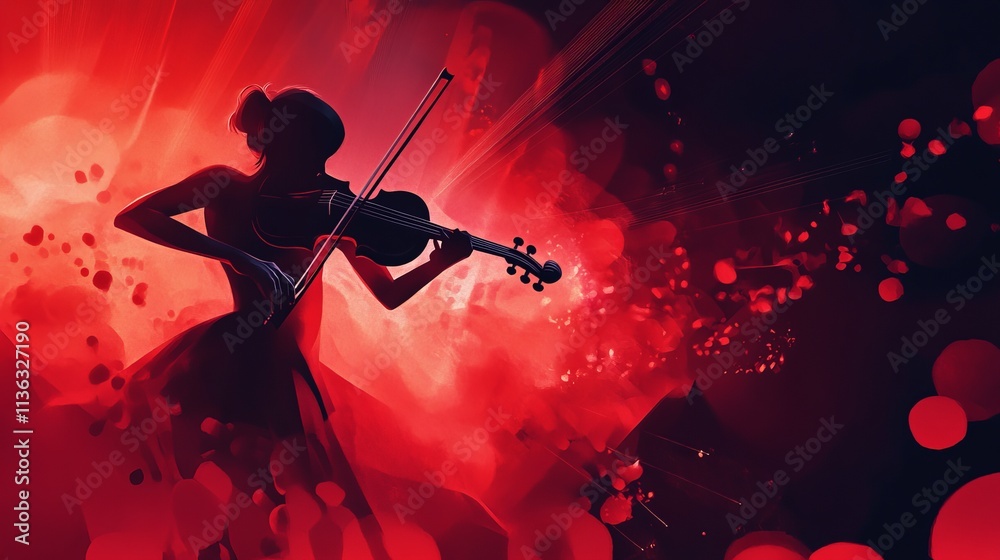 Fototapeta premium National Violin Day background concept 