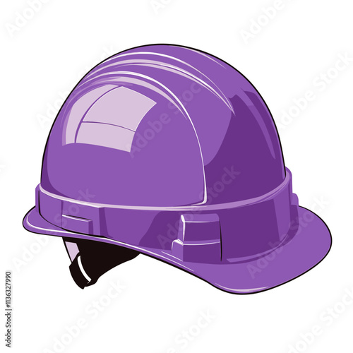 Construction helmet protection. Safety helmet hard hat vector isolated on white background