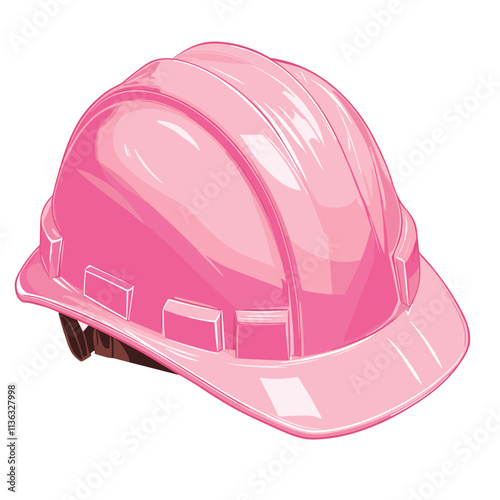 Construction helmet protection. Safety helmet hard hat vector isolated on white background