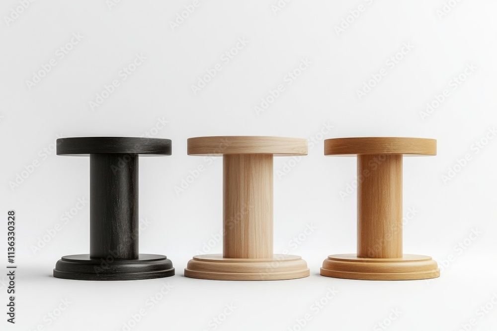 Modern Minimalist Wooden Black Side Tables Home Decor Interior Design Modern Minimalist Wooden Black Side Tables Home Decor Interior Design