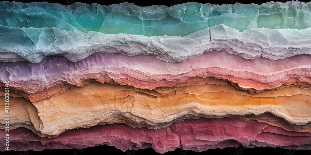 custom made wallpaper toronto digitalAbstract Colorful Rock Formation with Layered Textures and Patterns