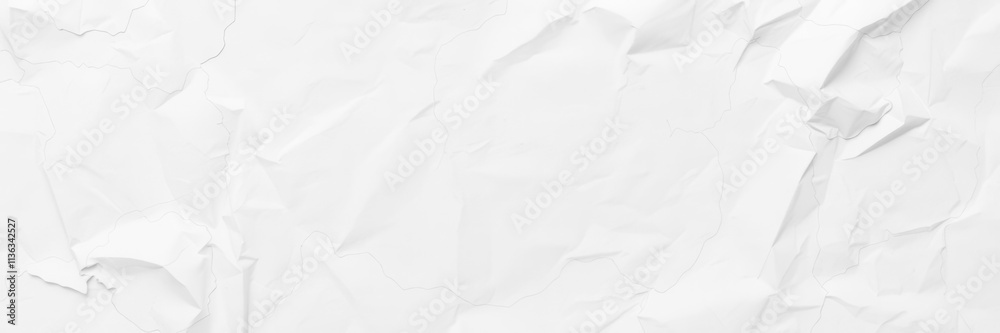 Crumpled white paper background with soft shadows, texture, texture, surface Crumpled white paper background with soft shadows, texture, texture, surface
