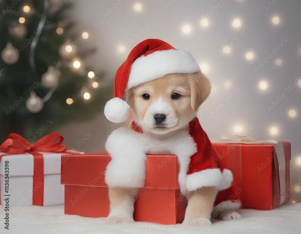 santa claus with christmas gifts