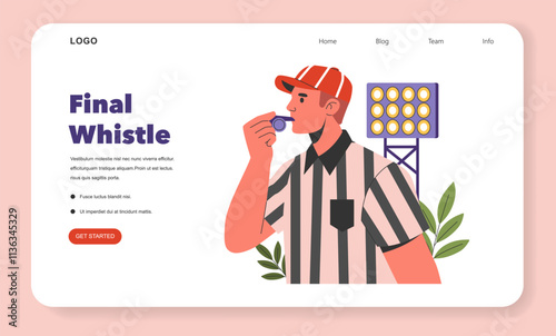 Super Bowl. Flat Vector Illustration