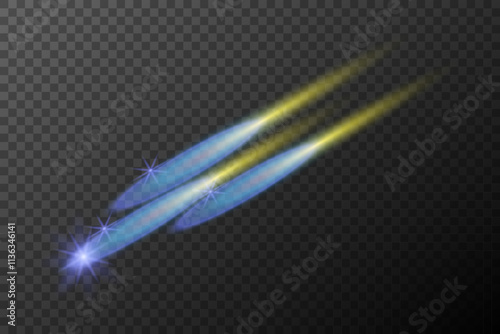 light effect isolated flare explosion shiny dust line solar flare star spark neon light holidays festival, vector element
blue yellow