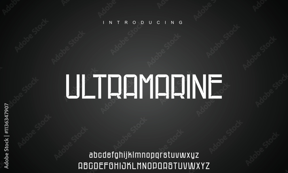 Abstract modern urban alphabet fonts. Typography sport, technology, fashion, digital, future creative logo font.