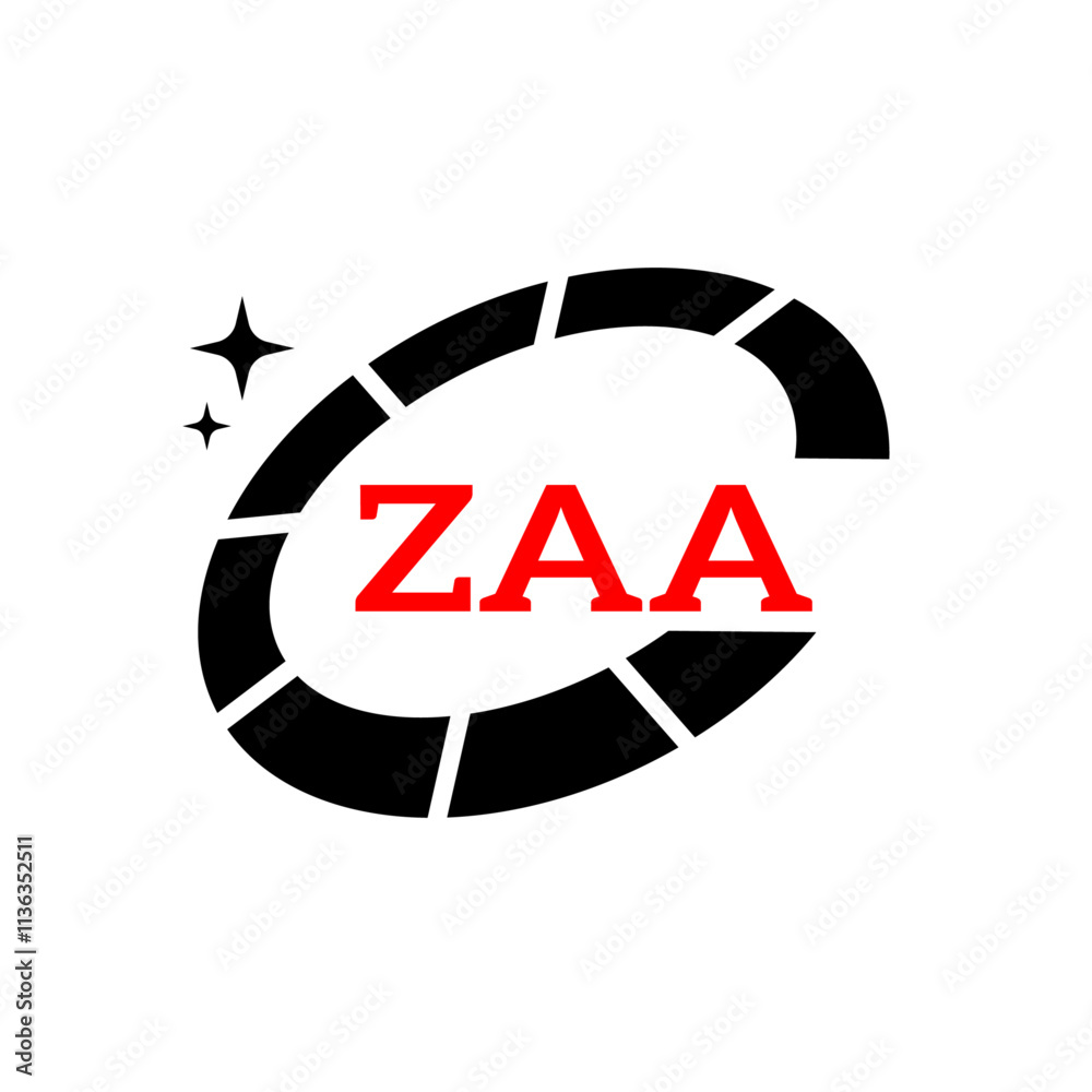 ZAA Creative Circular Logo Design in Blue and Black for Corporate Branding and Technology, ZAA Blue and Black Tech Logo with Circular Elements for Branding and Visual Identity, ZAA LOGO, ZAA vector ZAA Creative Circular Logo Design in Blue and Black for Corporate Branding and Technology, ZAA Blue and Black Tech Logo with Circular Elements for Branding and Visual Identity, ZAA LOGO, ZAA vector