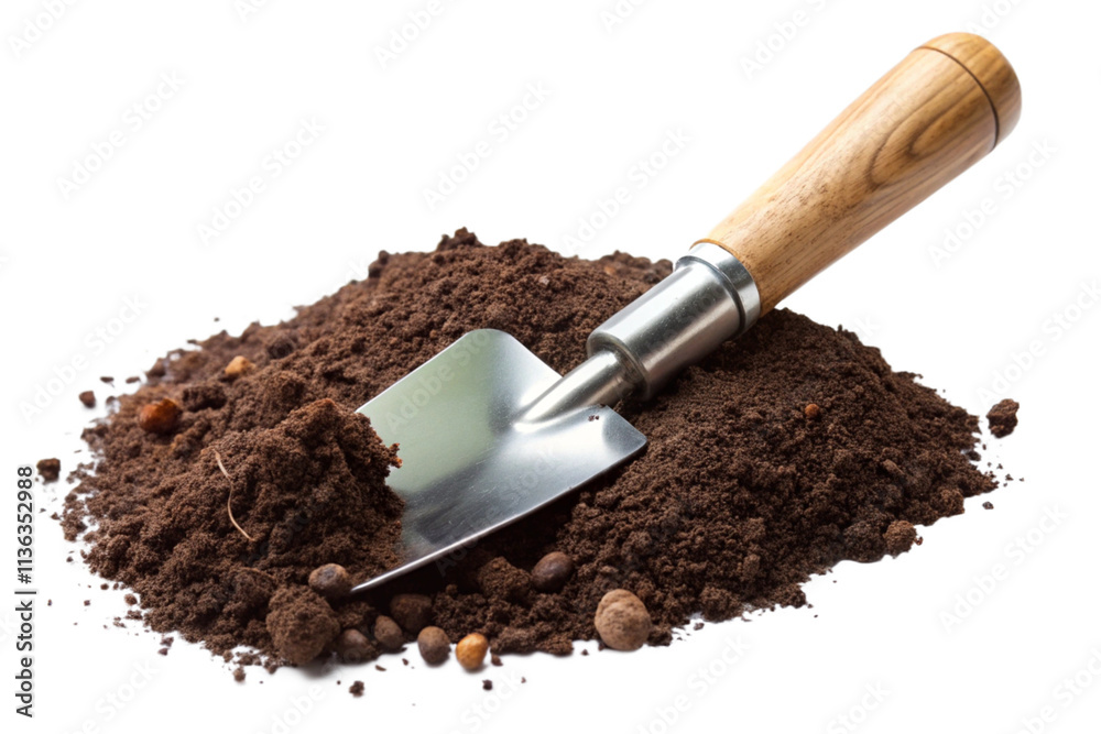 shovel and soil