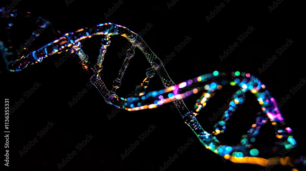 Illuminated DNA Double Helix Illuminated DNA Double Helix