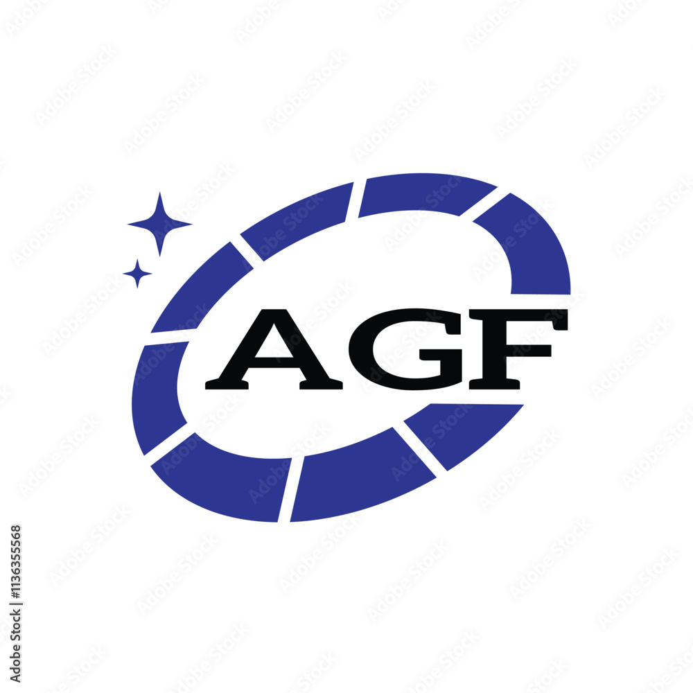 AGF Creative Circular Logo Design in Blue and Black for Corporate Branding and Technology, AGF Blue and Black Tech Logo with Circular Elements for Branding and Visual Identity, AGF LOGO, AGF vector AGF Creative Circular Logo Design in Blue and Black for Corporate Branding and Technology, AGF Blue and Black Tech Logo with Circular Elements for Branding and Visual Identity, AGF LOGO, AGF vector