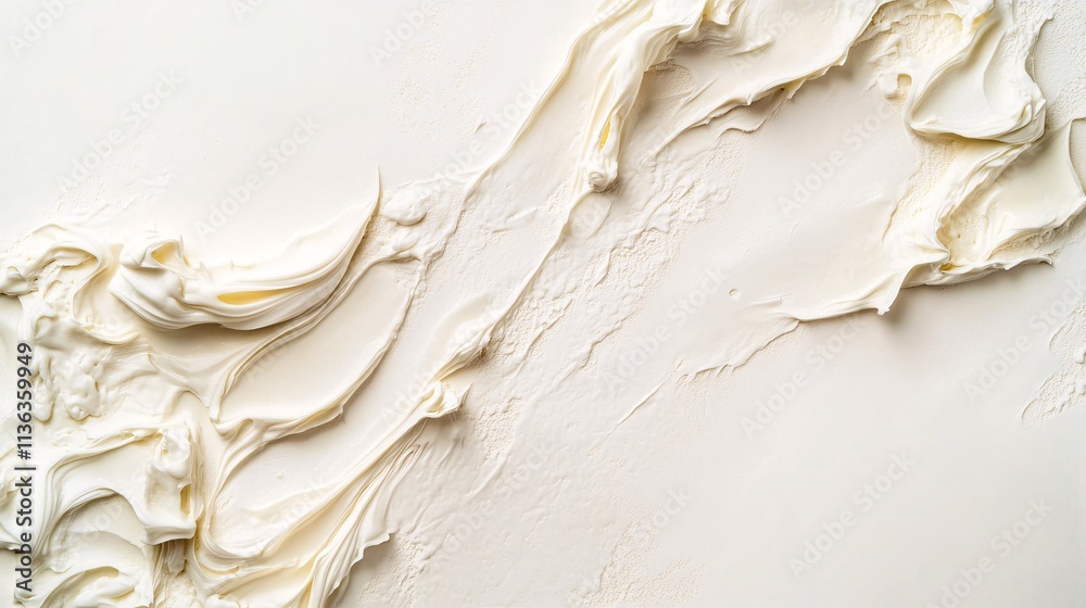 Creamy texture swirls creating elegant culinary background Creamy texture swirls creating elegant culinary background