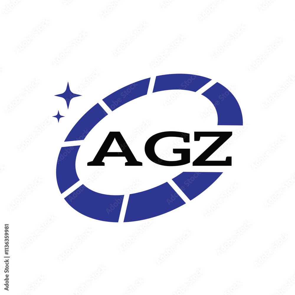 AGZ Creative Circular Logo Design in Blue and Black for Corporate Branding and Technology, AGZ Blue and Black Tech Logo with Circular Elements for Branding and Visual Identity, AGZ LOGO, AGZ vector lo AGZ Creative Circular Logo Design in Blue and Black for Corporate Branding and Technology, AGZ Blue and Black Tech Logo with Circular Elements for Branding and Visual Identity, AGZ LOGO, AGZ vector lo