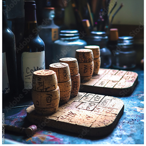  a diy cork trivet project featuring handmade trivets made from wine corks photo