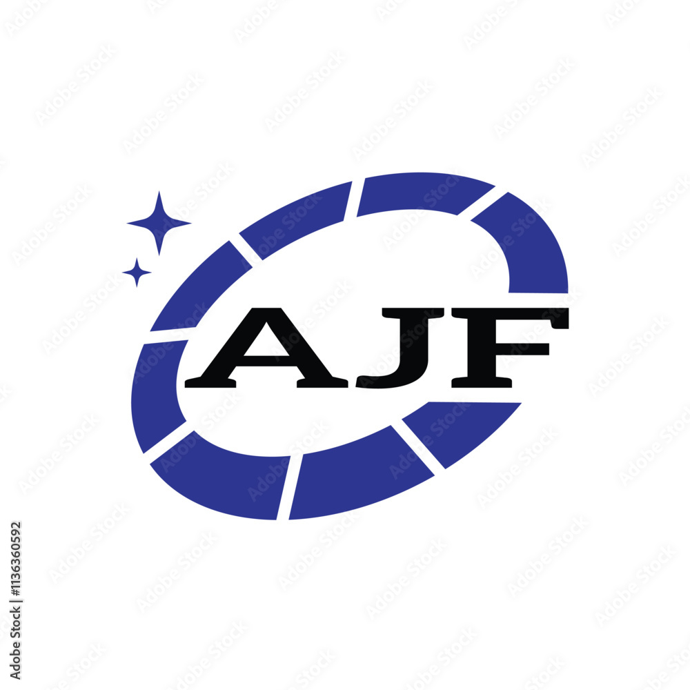 AJF Creative Circular Logo Design in Blue and Black for Corporate Branding and Technology, AJF Blue and Black Tech Logo with Circular Elements for Branding and Visual Identity, AJF LOGO, AJF vector lo AJF Creative Circular Logo Design in Blue and Black for Corporate Branding and Technology, AJF Blue and Black Tech Logo with Circular Elements for Branding and Visual Identity, AJF LOGO, AJF vector lo
