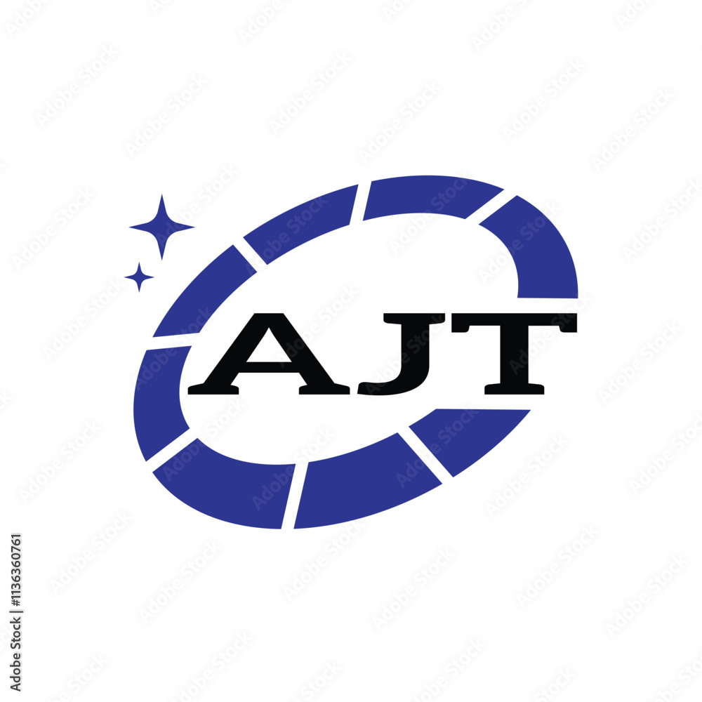 AJT Creative Circular Logo Design in Blue and Black for Corporate Branding and Technology, AJT Blue and Black Tech Logo with Circular Elements for Branding and Visual Identity, AJT LOGO, AJT vector lo AJT Creative Circular Logo Design in Blue and Black for Corporate Branding and Technology, AJT Blue and Black Tech Logo with Circular Elements for Branding and Visual Identity, AJT LOGO, AJT vector lo