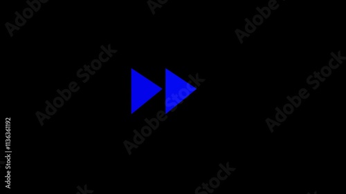 Fast Forward icon. Modern user media interface directional fast forward arrow icon