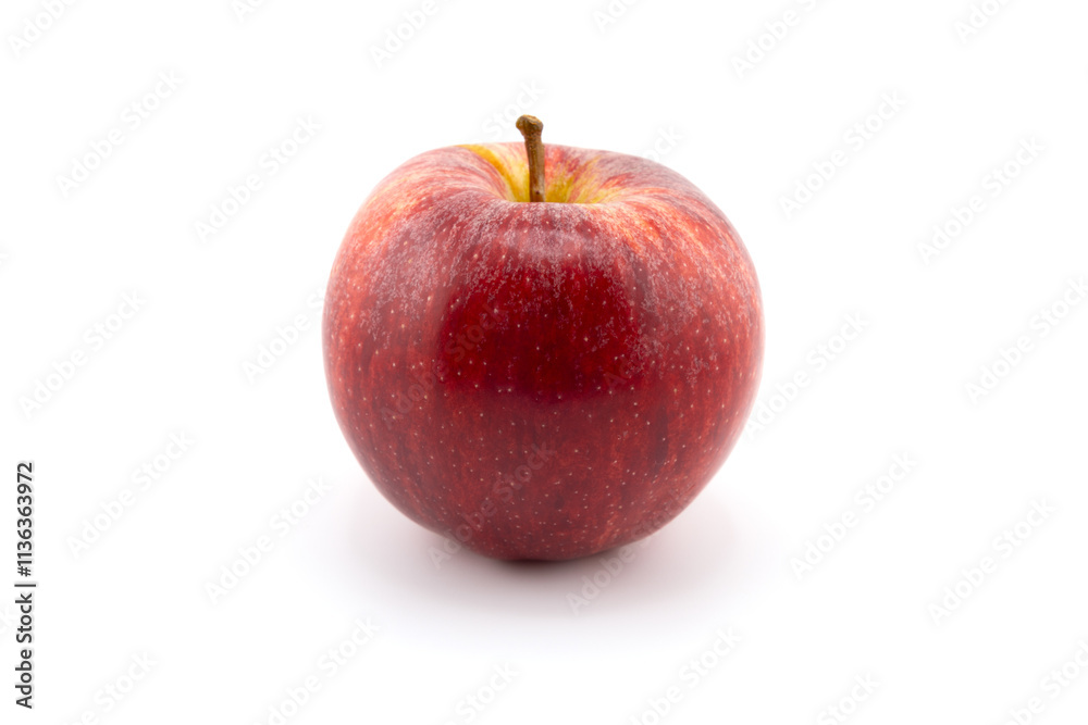 Isolated apples. Whole red apple fruit with slice (cut) isolated on white with clipping path Isolated apples. Whole red apple fruit with slice (cut) isolated on white with clipping path
