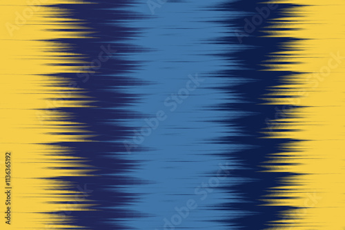 Uzbekistan ikat pattern. Uzbekistan ikat abstract ethnic design. Uzbekistan pattern design for background, wallpaper, textile, art, clothing, wrapping paper, Uzbek style, Uzbek fabric