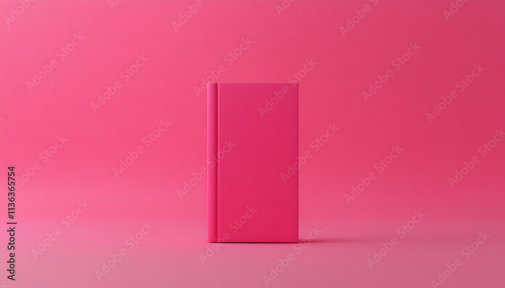 A Pink Book Stands Against A Pink Background A Pink Book Stands Against A Pink Background