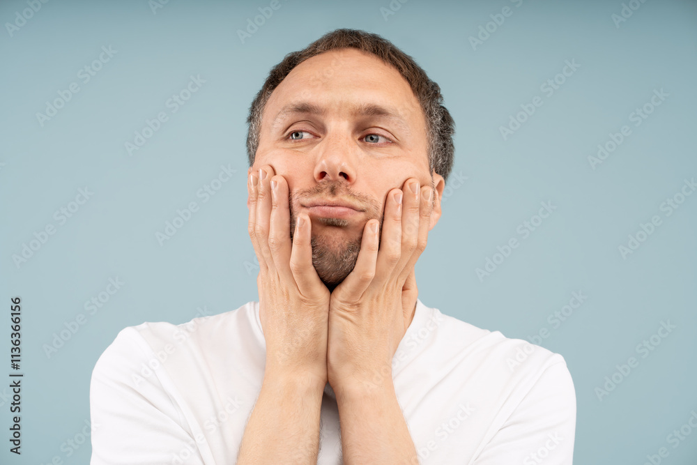 Lonely depressed man with mental health issues, feels sadness, fatigue, lack of motivation from stress, burnout, anxiety, exhaustion. Male overwhelmed by melancholy with despair, hopeless, detachment Lonely depressed man with mental health issues, feels sadness, fatigue, lack of motivation from stress, burnout, anxiety, exhaustion. Male overwhelmed by melancholy with despair, hopeless, detachment