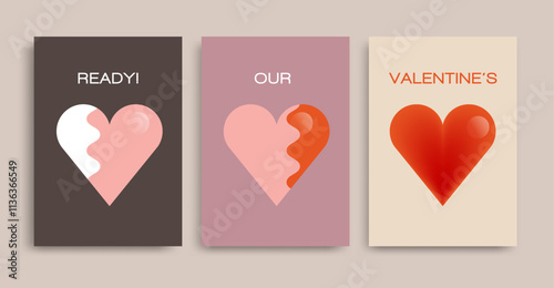 Wallpaper Mural Shiny heart shape concept for Valentine's Day celebration Torontodigital.ca