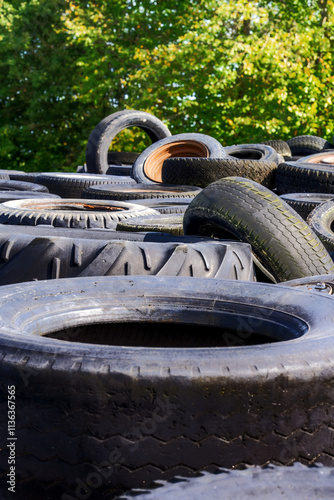 Heap of old tyres