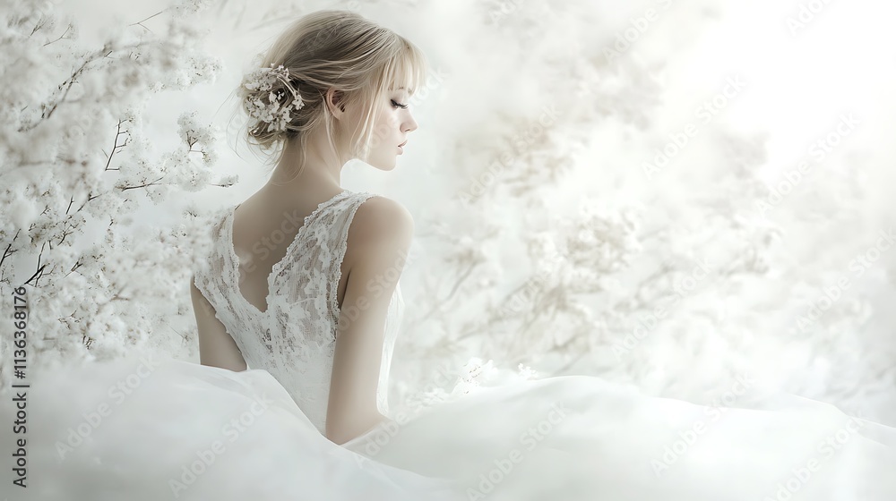 Clean white backdrop with a soft vignette effect Clean white backdrop with a soft vignette effect