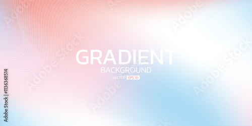 Soft Red and Blue Gradient Abstract Background with soft flowing lines. A smooth and abstract digital design ideal for presentations, templates, banner or poster.