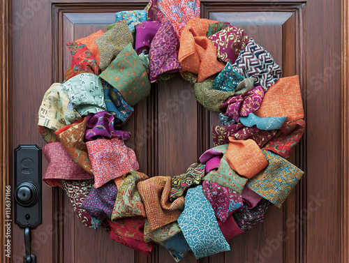  a diy fabric wreath project featuring beautifully crafted wreaths made fr