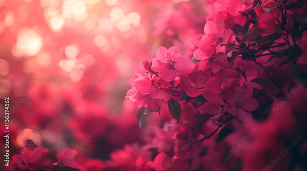 Bright pink glow with a subtle vignette effect Bright pink glow with a subtle vignette effect