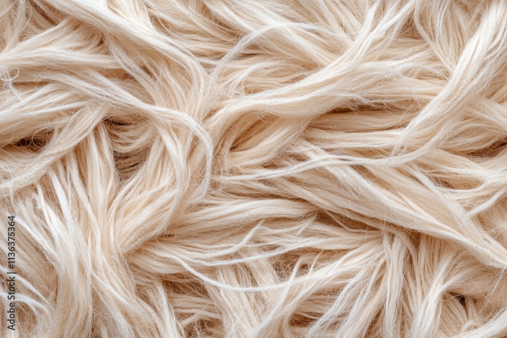 A close-up of a ewe textured wool, showing intricate details of its fibers and natural softness A close-up of a ewe textured wool, showing intricate details of its fibers and natural softness