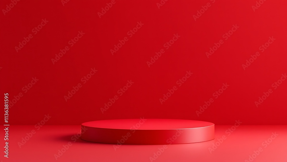 The corner of the red table with light shining down, Blank red product studio background, stage, podium for presentation vector illustration design for display cosmetic or beauty product. The corner of the red table with light shining down, Blank red product studio background, stage, podium for presentation vector illustration design for display cosmetic or beauty product.