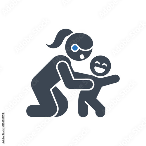Child Playing Happy Icon