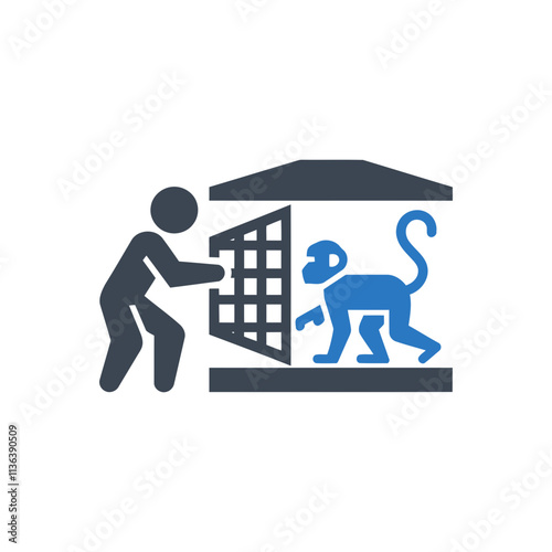 Photography Opening Animal Cage Icon