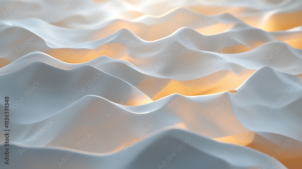 Obraz premium White and gold gradient with glowing edges