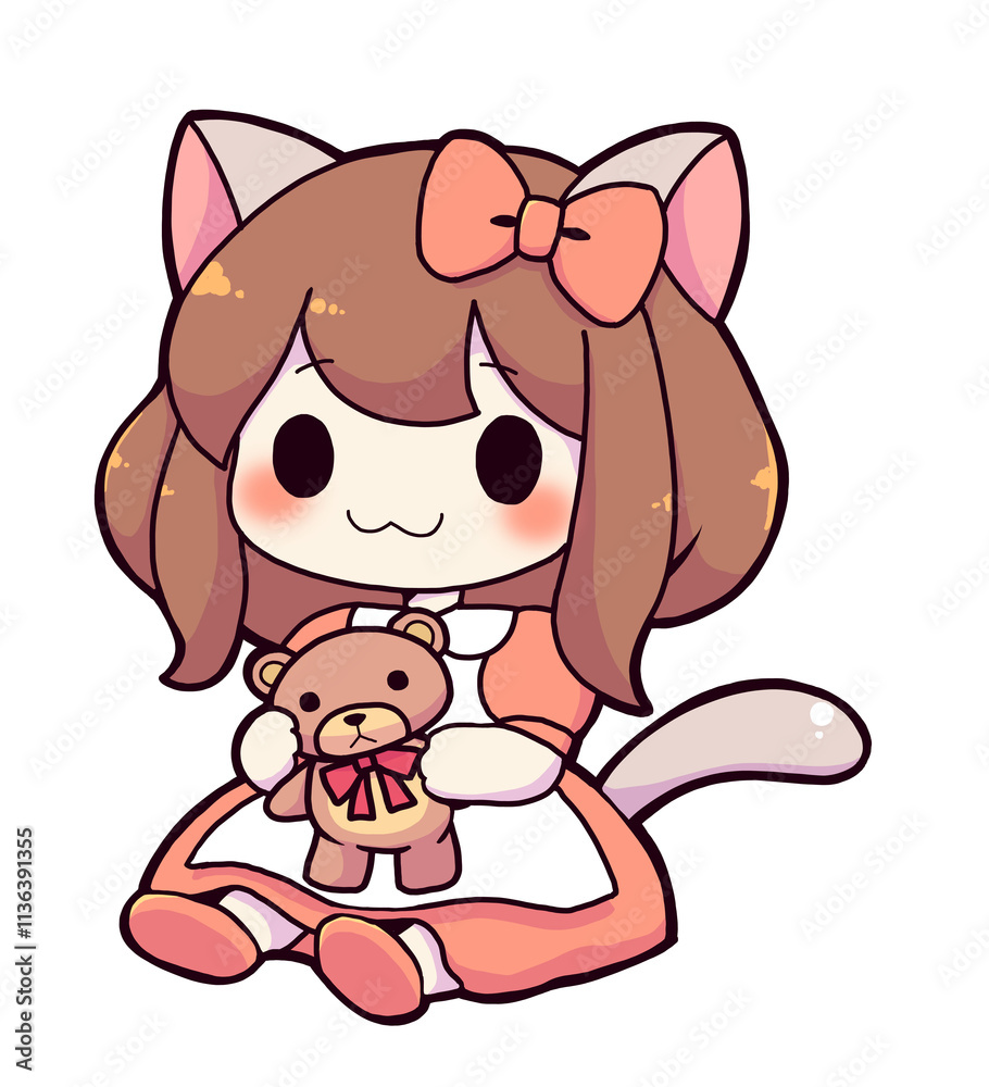 猫耳の女の子 猫耳の女の子