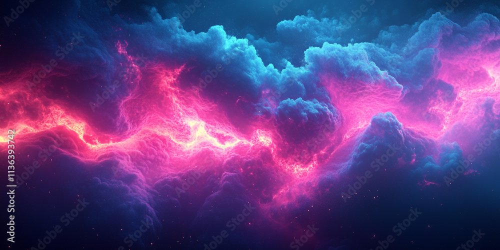 Neon-infused magenta and cyan eruption with glowing edges, producing a captivating, energetic visual Neon-infused magenta and cyan eruption with glowing edges, producing a captivating, energetic visual
