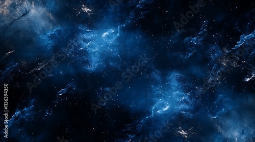 Dark blue and black with glowing light rays cutting through