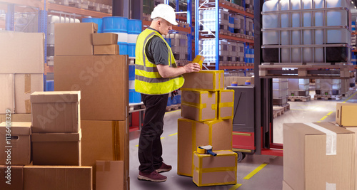 Man warehouse manager. Dist...