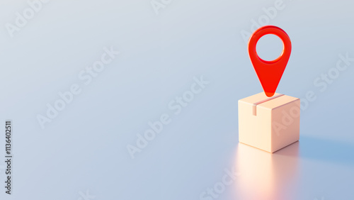 Courier parcel. Address tag...