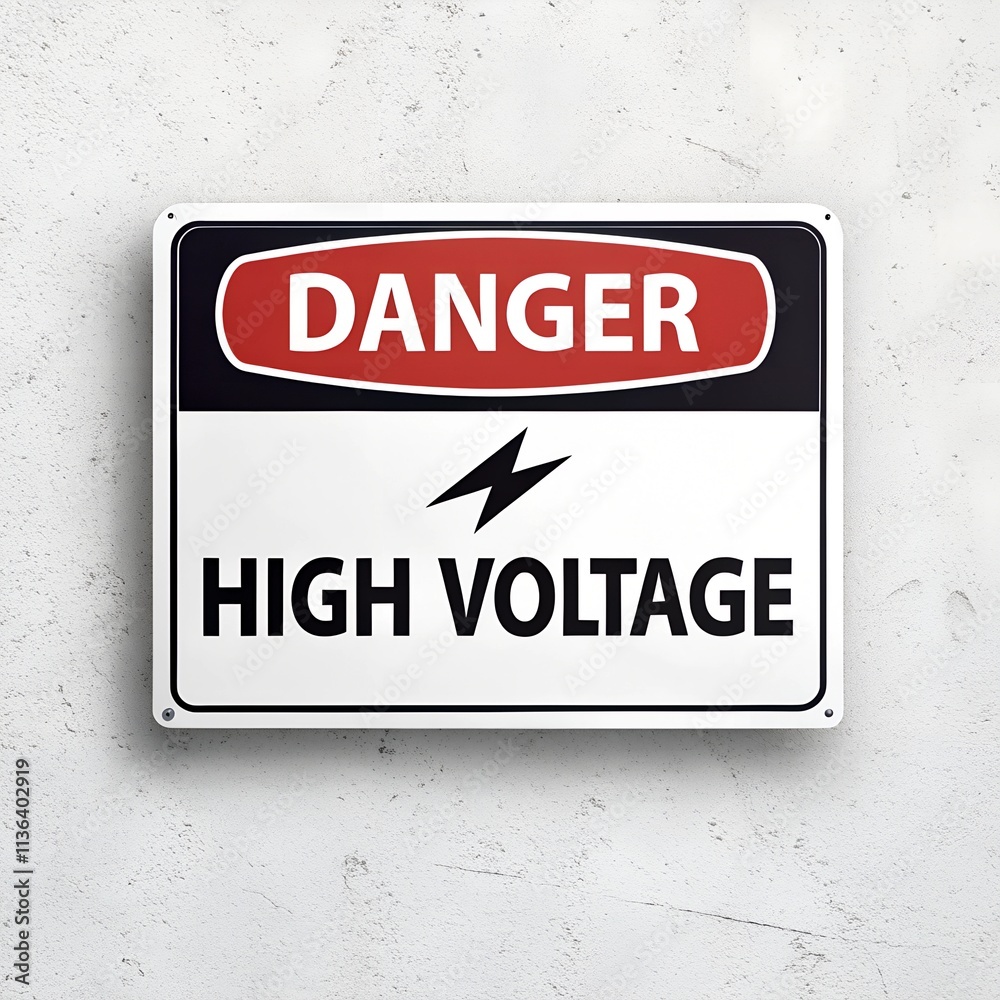 Obraz premium A rectangular sign with a red 