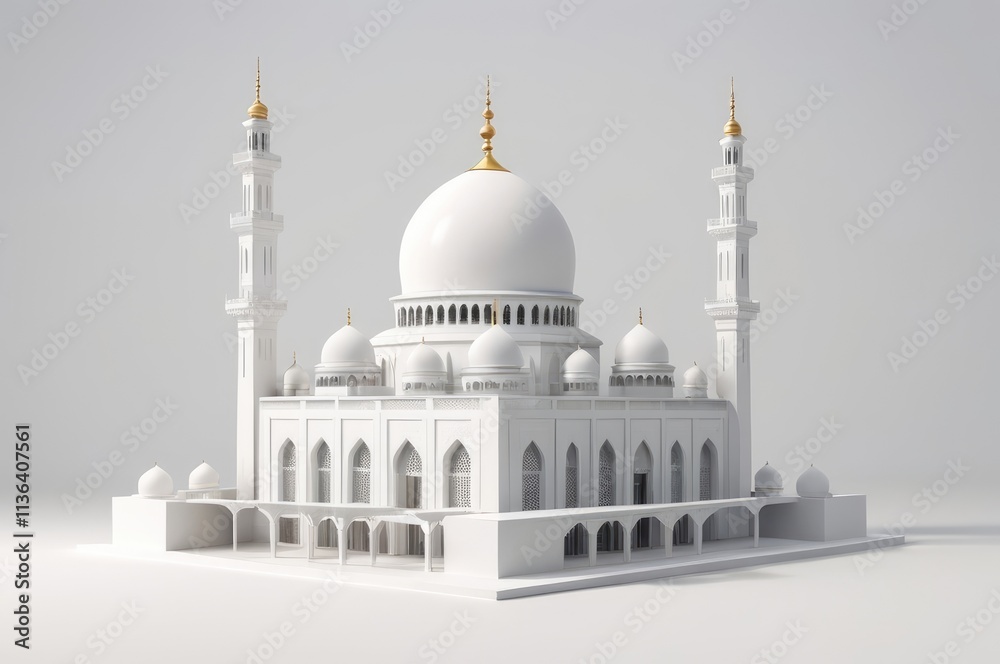 Fototapeta premium 3d rendering mosque