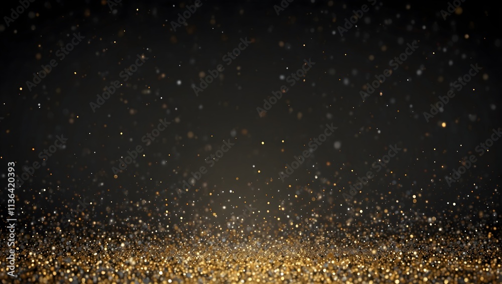A dark background with gold glitter, concentrated at the bottom.
A dark background with gold glitter, concentrated at the bottom.