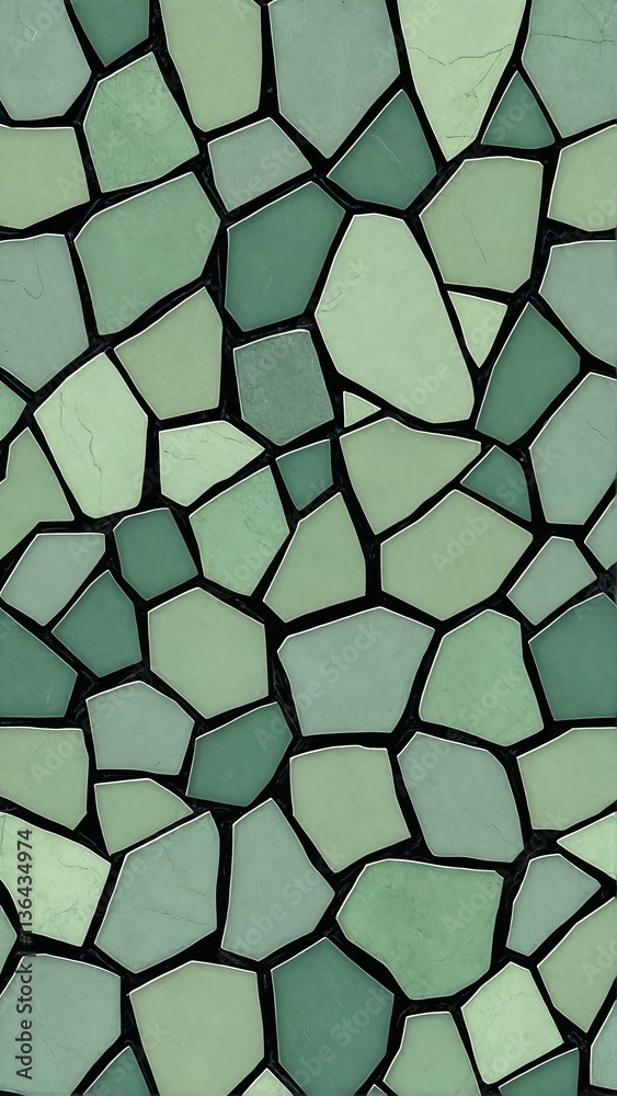 Grey and green stone mosaic abstract background Grey and green stone mosaic abstract background