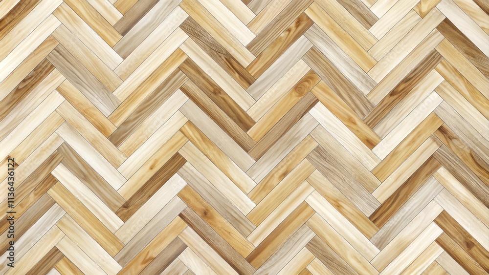 High-resolution image of a herringbone wood floor pattern with various light brown shades High-resolution image of a herringbone wood floor pattern with various light brown shades