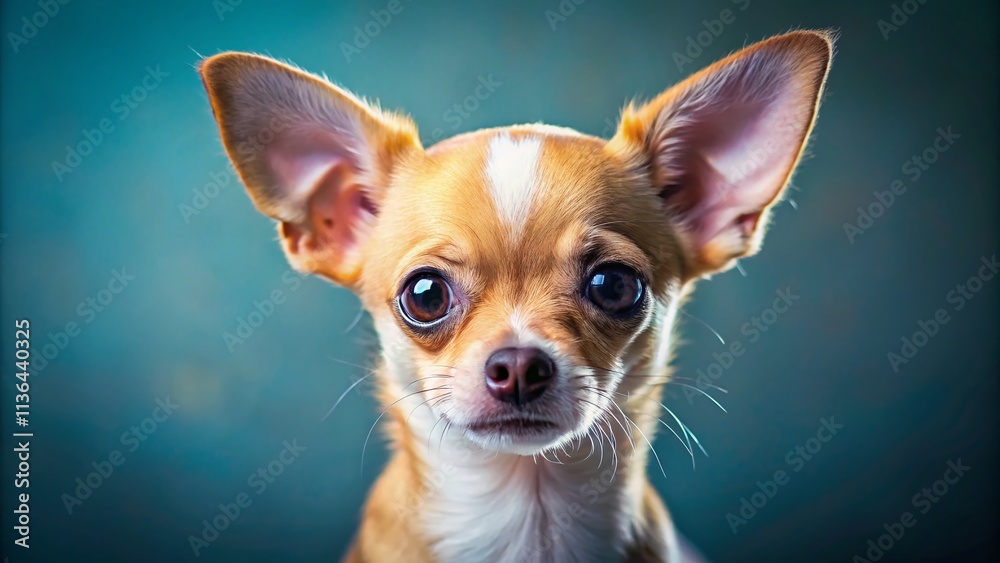 Blind Chihuahua Puppy, Cataract Dog, Disabled Dog, Sad Eyes, Heartbreaking Pet Photo, Cute Puppy with Disability Blind Chihuahua Puppy, Cataract Dog, Disabled Dog, Sad Eyes, Heartbreaking Pet Photo, Cute Puppy with Disability