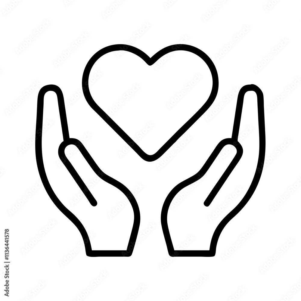 heart hands symbol icon, day of friendship line art, friendship day icon - simple black line art icon of heart hands symbol, symbolizing day of friendship celebrations. day of friendship vector art. heart hands symbol icon, day of friendship line art, friendship day icon - simple black line art icon of heart hands symbol, symbolizing day of friendship celebrations. day of friendship vector art.
