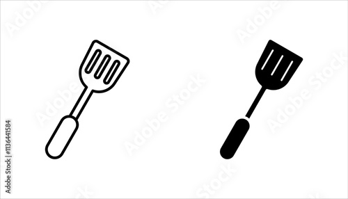 spatula icon set. vector illustration for web design isolated on white background.