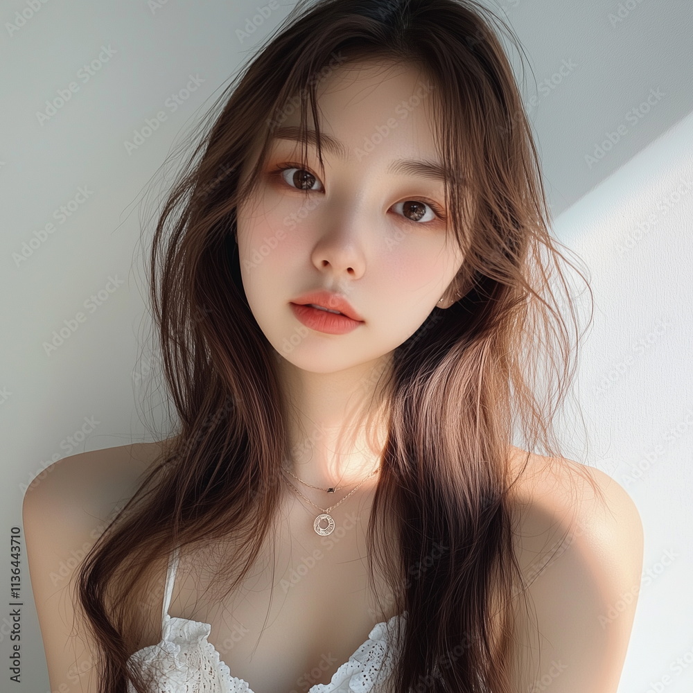 Pretty Korean Women's Selfie Beauty Pictorial Image Pretty Korean Women's Selfie Beauty Pictorial Image