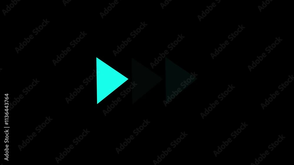 Music audio video fast forward icon.